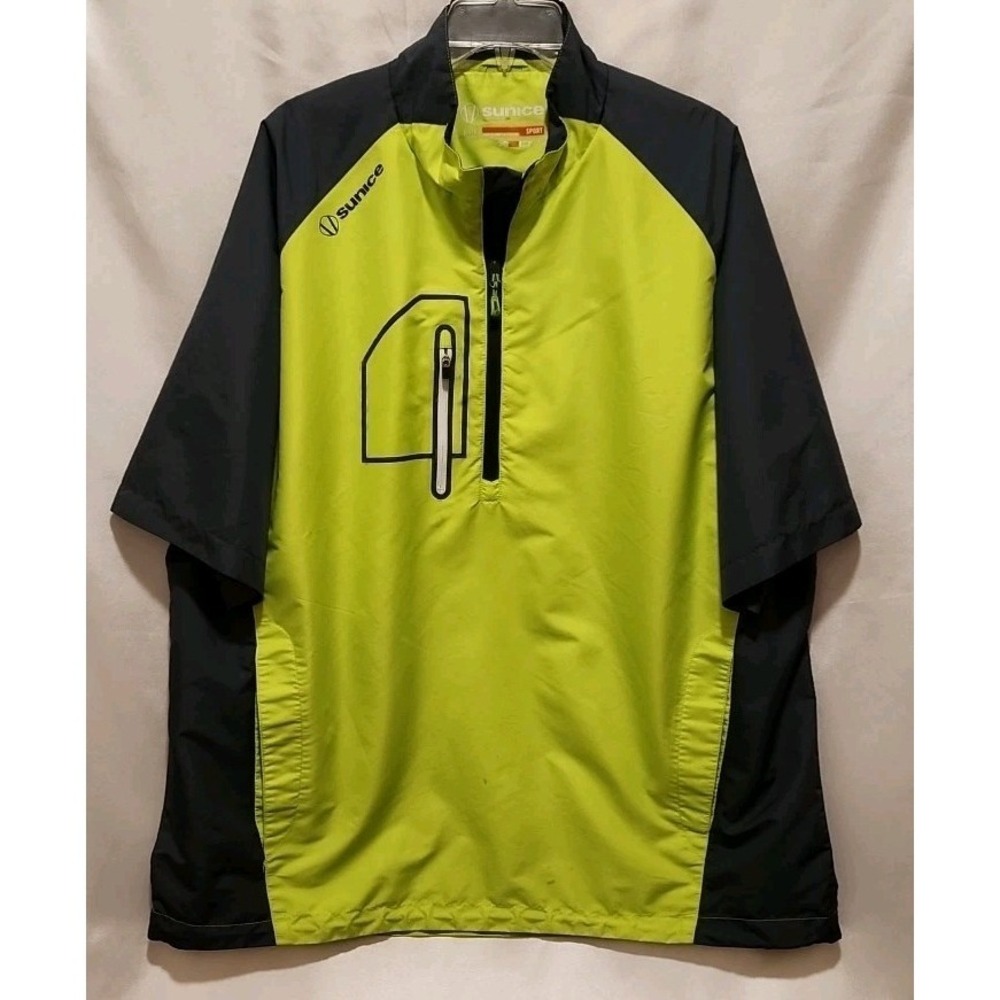 Sunice Sport X20ct  Colorblock Men's XL Golf Jacket Windbreaker Waterproof EUC